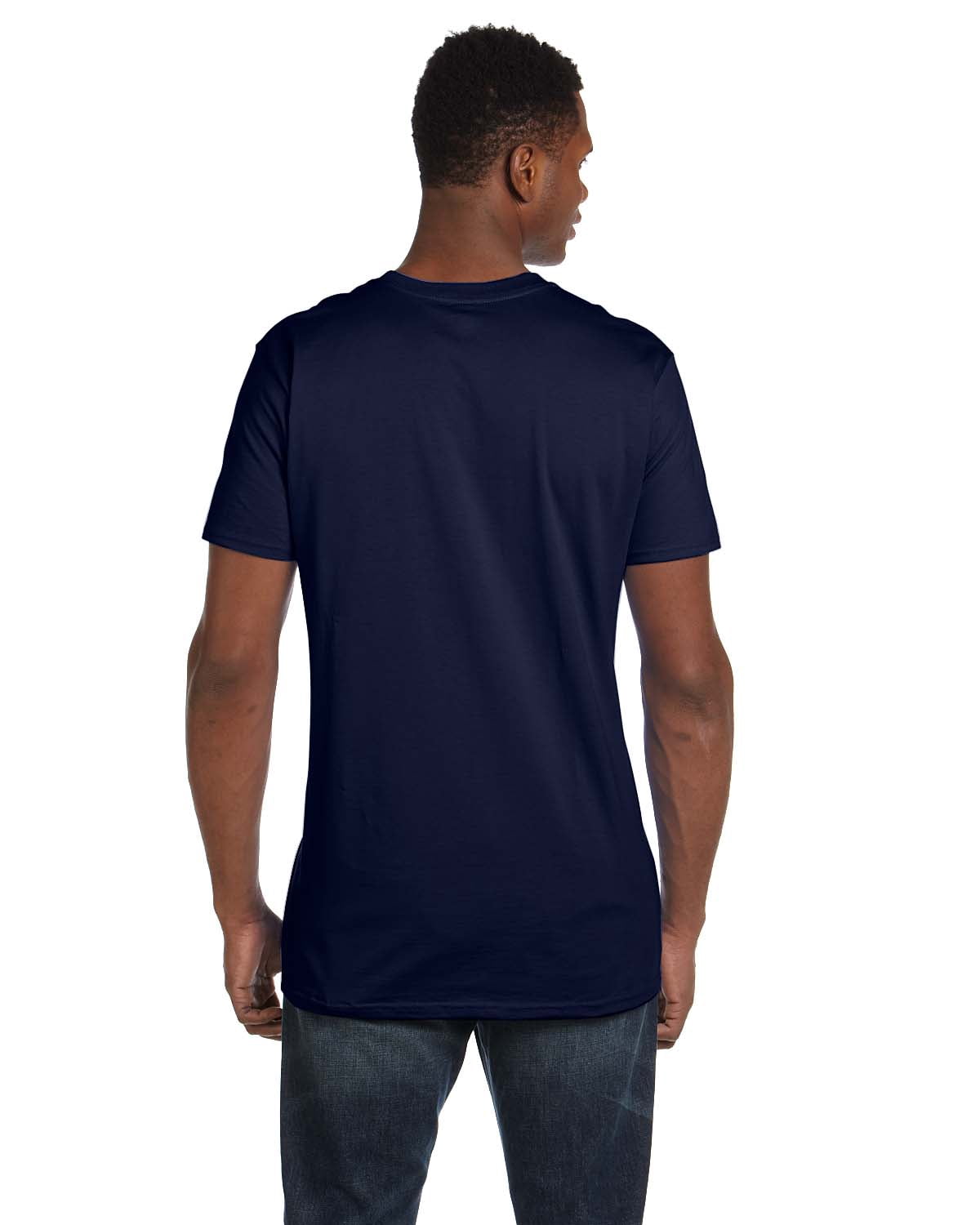 Hanes Men's Nano-T T-Shirt - 100% Ringspun Cotton, Tag-Free, Athletic Fit, Contemporary Crewneck, Black, Large - View #9