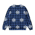 thumbnail image 6 of Piuwrlz Girl Winter Sweatshirts Kids Sweat Top Loose Pocket Round Neck Hoodie Blue Size 7 Years, 6 of 7