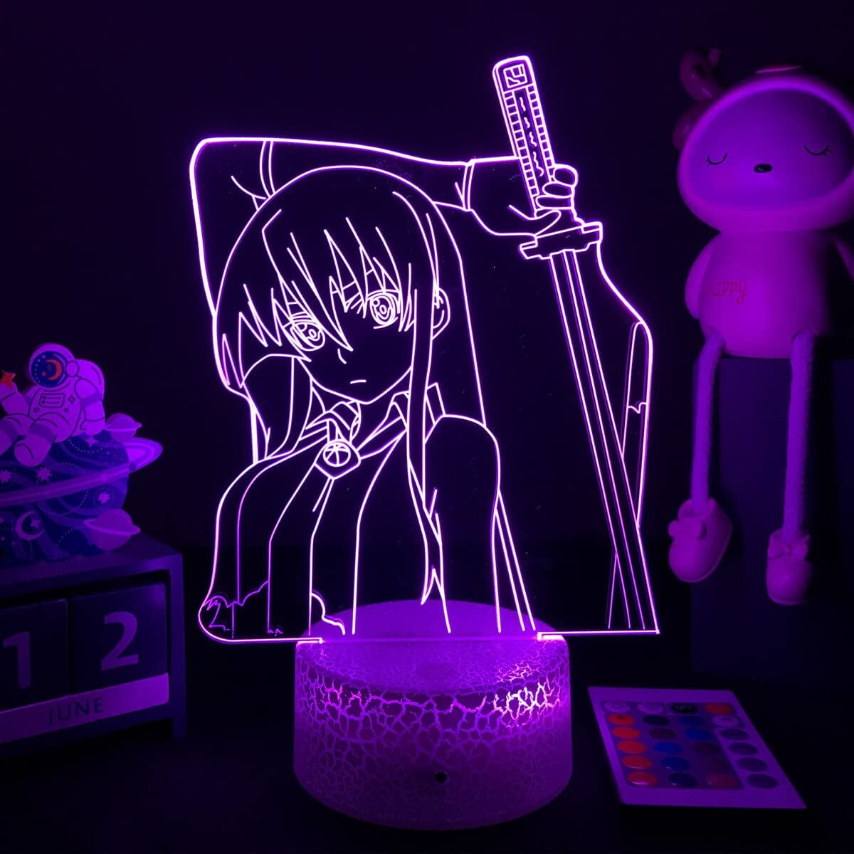 AVEKI-Anime Led Lamp Code Geass Lelouch Lamperouge for Bedroom