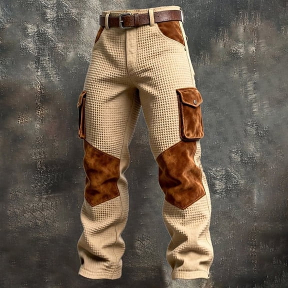 Mens Cargo Pants Relaxed Fit Straight Leg Workout Jogging for Men Men's Casual Pants Mens Jogger Pants with Pockets