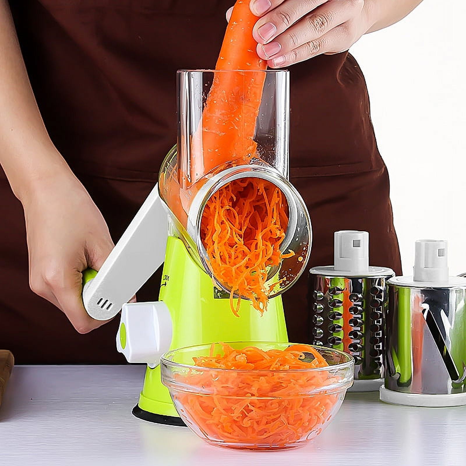 Manual Manual Rotary Vegetable Slicer Slicer Kitchen Roller Tool For Round  Graters, Potato, Carrot, And Cheese Shredding From Cleanfoot_elitestore,  $14.66