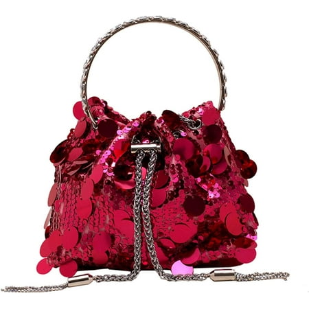GZhLonKiMa Evening Bag Bling Purse Shimmering Sequins Clutch Purses for Women Wedding Party Cocktail Prom Dinner