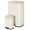 Beige, variant on Pirecart Stainless Steel Step on Trash Can 13.2 Gallon and 1.3 Gallon Combo Set Waste Bin with Soft-Close Lids and Removable Inner Buket Design