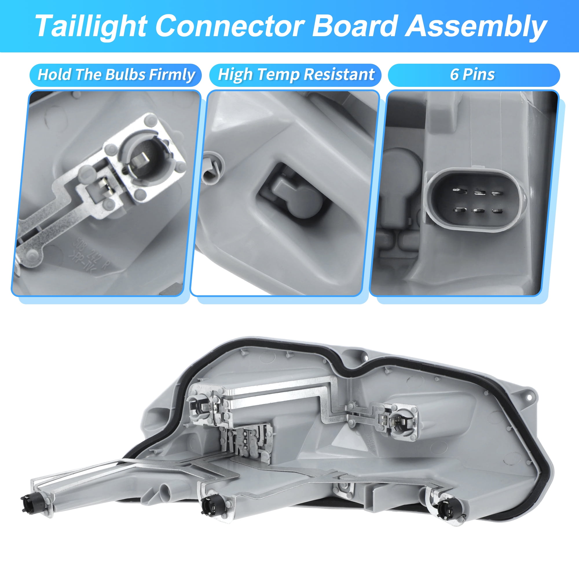 Unique Bargains Left Rear Tail Light Bulb Holder Harness for Audi TT MK2 Models Right