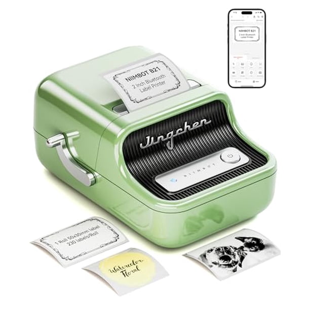 Impresora de etiquetas NIIMBOT B21 sin tinta y Bluetooth, máquina portátil de 2 pulgadas para pequeñas empresas, direcciones, logotipos, ropa, correo, velas, joyas, impresora de etiquetas para regalos
