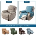 thumbnail image 3 of 100% Waterproof Recliner Chair Cover - Non-Slip Granules, Elastic Band, Perfect Fit for Reclining Chairs (Light Blue, 23"), 3 of 7