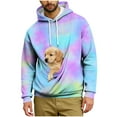 thumbnail image 5 of Oksale Tie Dye Hoodies for Men with Kangaroo Pouch Pet Carrier Unisex Sweatshirts Comfy Long Sleeve Fashion Clothing for Going Out Blue XXXL, 5 of 8