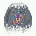 thumbnail image 5 of Towmus Christmas Sweatshirts for Women Crewneck Fall Pullover Tops Loose Fit Reindeer Printed Graphic Sweatshirts, 5 of 7