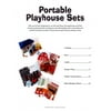 Leisure Arts Portable Playhouse Sets Plastic Canvas Cross Stitch Book