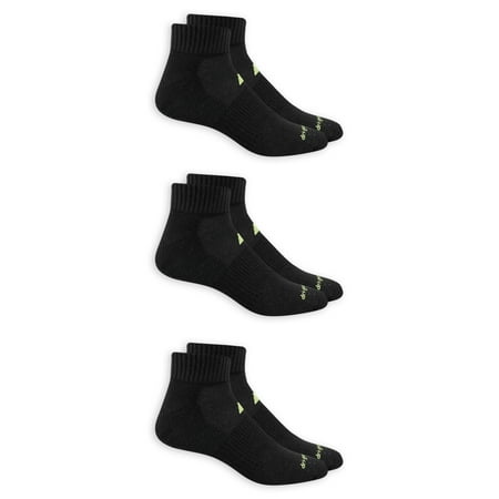 - Russell Performance Men's FRESHFORCE Cushioned Ankle Quarter Socks 3 Pack