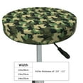 thumbnail image 4 of Kdxio Camouflage Dinosaur Print Stool Covers Round,Stretch Round Bar Stool Covers Washable Bar Stool Cushion Slipcover for 12-15 Inch Chair, 4 of 7