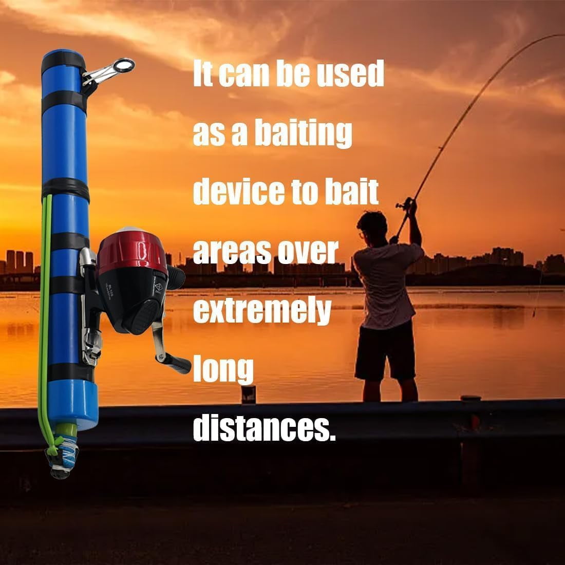 2026 Upgrade Fishing Catapult Rod, Fishing Catapult Rod, Portable Catapult Fishing Rod Lure Angling Tools, for Travel & Outdoor Anglers