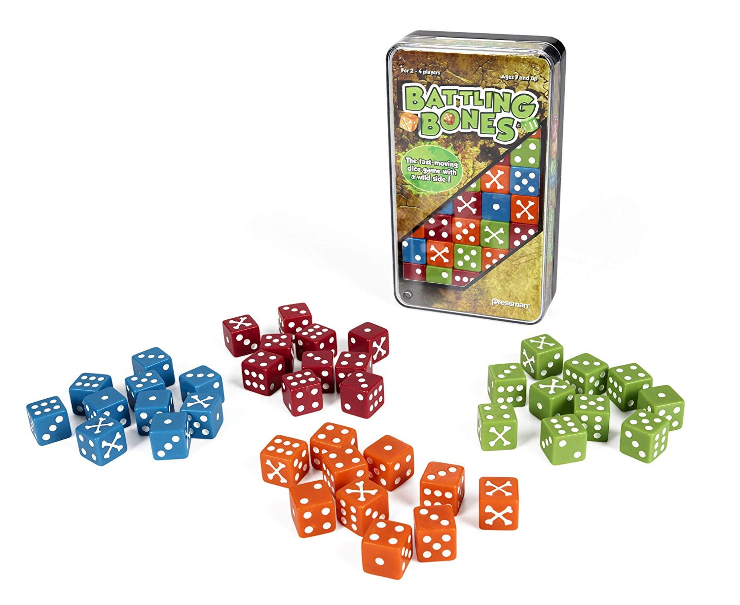 ミュージシャン The Bonez Revolutionary Dice Game Pressman Toy Battling Bones Fast-Paced Dice Game for 2-4 Players
