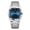 All silver blue, variant on New men's watch, dual calendar, ultra-thin butterfly clasp, steel band quartz watch, men's wristwatch, business fashion trendy men's watch
