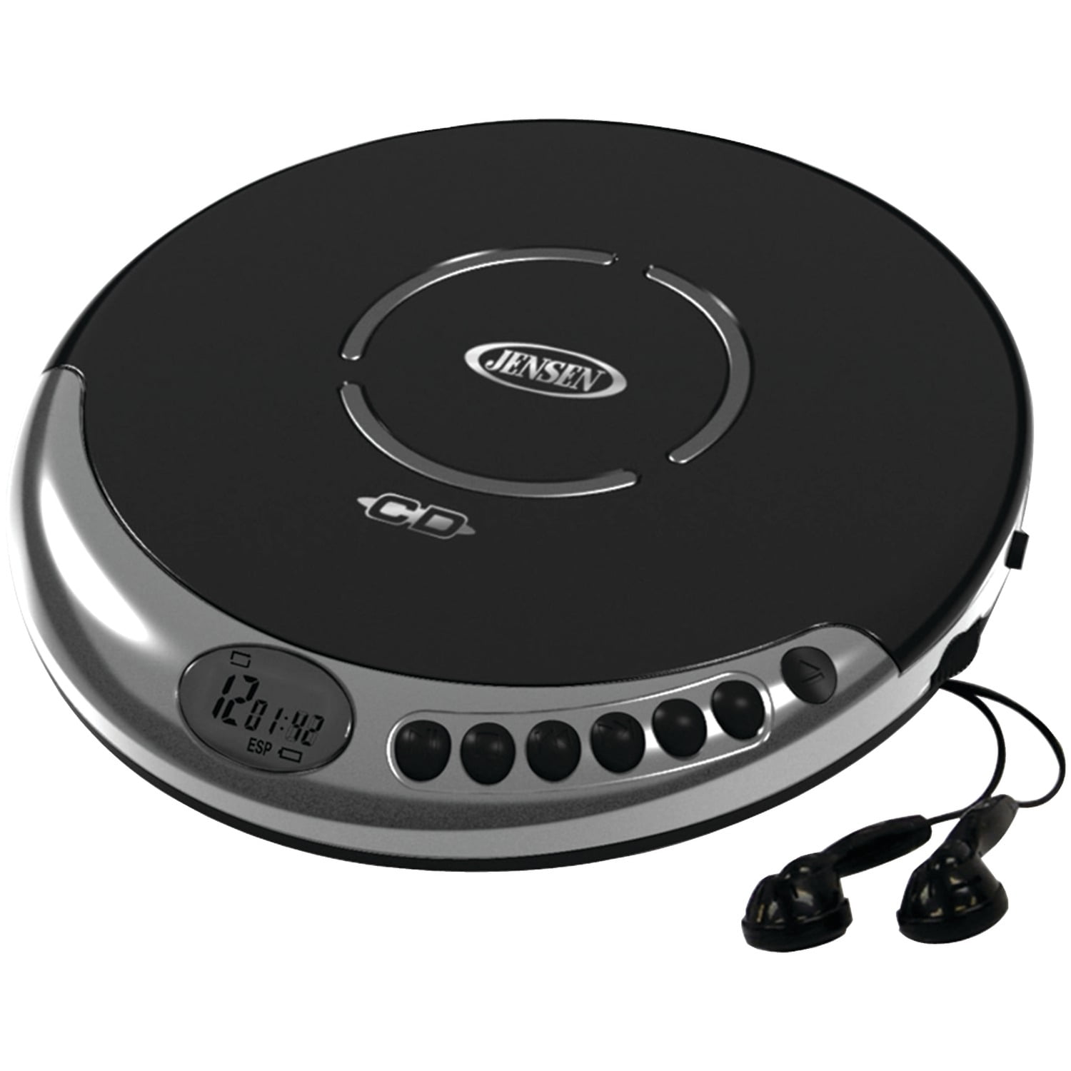 Jensen CD-60R 5.7" Portable CD Player With Bass Boost
