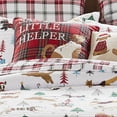 thumbnail image 3 of Levtex Home Merry & Bright Collection - Jingle Paws - Decorative Pillow (18x18in.) - Santas Helper - Red, Brown, Taupe and White - Red, Brown, Taupe and White, 3 of 4
