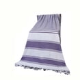 thumbnail image 2 of WIZUTIZ Boho Striped Beach Towel with Tassels, Soft Absorbent Wrap Travel Towel,for Pool Camping Picnic Gym and Bath, Outdoor Summer Essentials and Home Comfort,39.4*70.9in,Purple, 2 of 6