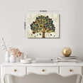 thumbnail image 5 of Tree of Life Abstract Wall Art Rustic Gold and Green Tree Leaf Wall Decor Nature Canvas Pictures for Living Room Bedroom Bathroom Colorful Simple Life Minimalist Poster Office Home Decorations 12x16”, 5 of 6