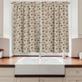 thumbnail image 2 of Ambesonne Mushroom Kitchen Curtains, Autumnal Woodland Theme, 55"x45", Pale Tan and Multicolor, 2 of 3