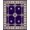 Purple, Pattern 3, variant on ODIKA 6x9 Machine Washable Non-Slip Area Rug, Ornamental Latticework Design with Serpentine Florals and Central Medallion High Traffic Rug, Pink, 666173