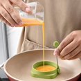 thumbnail image 6 of Food Grade Silicone Egg Rings, Non-Stick Mold for Fried Eggs & Poachers, Dishwasher Safe Cookware, 6 of 7