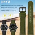 thumbnail image 4 of Correa de reloj de nailon de 21 mm y 22 mm para la serie Certina Kinetic Energy, pulsera de lona impermeable para deportes al aire libre Seiko PROSPEX para hombre, 4 of 5
