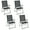Black, variant on YYAo Folding Chair, Outdoor Lawn Chair,Set of 4 Patio Folding Chair Set with Rustproof Metal Frame-Gray