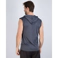 thumbnail image 3 of Real Essentials 3 Pack: Mens Dry-Fit Active Hooded Tank Top - Workout Sleeveless Hoodie Drawstring (Available in Big & Tall), 3 of 7