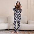 thumbnail image 4 of Hotiary Family Matching Halloween Onesie Pajamas, Funny Vacation Pumpkin Print One Piece Pjs, Hooded Holiday Jammies Sleepwear Nightwear Loungewear for 3M-2XL, 4 of 8