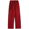 thumbnail image 7 of Sinhoon Matching Family Pajamas Sets Christmas Pjs 2021 Letter Print Top and Plaid Pants Sleepwear（Red Paild-women，M）, 7 of 7