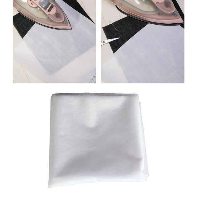 Hierro de doble cara en proyectos de artesanía de interfaz de fusibles no tejidos Cinta de dobladillo Ligero para prendas de gasa Blusas Cuello Paño Macarena Dobladillo adhesivo