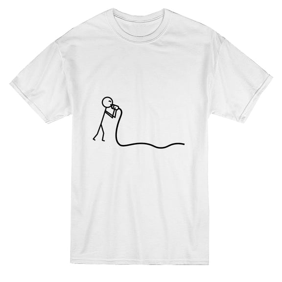 Valentine's Paper Cup Phone Matching Couple Graphic Men's T-shirt