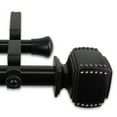 thumbnail image 2 of 1 inch Odin Double Curtain Rod 48-84" - Black, 2 of 2