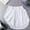 White, variant on 2-Pack Women's Shirt Extender Skirt, Solid Color Blouse Hem, Elastic Waist Layered Mini Skirt, Sweater Layering Accessory, 3 Colors, Sizes S-XXXXXL