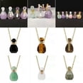 thumbnail image 4 of K-KED Natural Quartz Crystal Essential Oil Perfume Bottle Healing Stone Pendant Energy-5pcs-Tiger's Eye Stone, 4 of 9