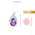 thumbnail image 3 of ANGARA Natural Solitaire Pear-Shaped 1 ct Amethyst Flame Pendant in 14K White Gold for Women (Size-8x6mm) | February Birthstone, Anniversary, Jewelry Gift for Women | Natural Amethyst Necklace, 3 of 7