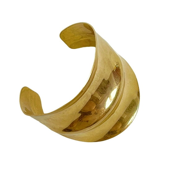 AOOOWER Practical Modern Irregular Shape Arm Cuff Gold Sturdy Metal Comfortable Wear Easy to Pair with Various Stylish Outfits