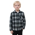 thumbnail image 2 of XinLfly Toddler Baby Boys Plaid Flannel Cardigan Long Sleeve Button Down Shirts with Pocket Jacket Shirt Winter Fall Tops Clothes,18-24M, 2 of 8