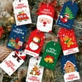 thumbnail image 2 of 100 Pcs Christmas Gift Tags, Christmas Hanging Tag Label for Christmas DIY Decorations Present Wrapping with Christmas Ribbons, Gift decoration 10 Styles, 2 of 7