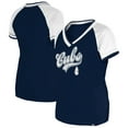 thumbnail image 3 of Women's New Era Navy Chicago Cubs Gameday Raglan V-Neck T-Shirt, 3 of 6