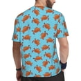 thumbnail image 2 of Wukai Turtle Print Men's Short-Sleeved Mesh T-Shirt,Quick-Dry Short Sleeve Workout T-Shirt-3X-Large, 2 of 8