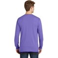thumbnail image 2 of Port & Company Pigment Dyed Long Sleeve Pocket Tee-2XL (Amethyst), 2 of 6