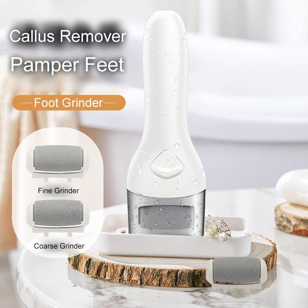 Electric Feet Callus Remover, Portable Rechargeable Foot File Pedicure Tools, Professional Pedi Feet Care Perfect for Dead, Hard Cracked Dry Skin Calluses for Men and Women