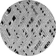 thumbnail image 1 of Ahgly Company Indoor Round Solid Gray Modern Area Rugs, 5' Round, 1 of 4