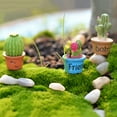 thumbnail image 4 of 7PCS Resin Ornament Assorted Simulation Potted Plant Craft Miniature Ornament, 4 of 9