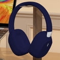 thumbnail image 4 of Hybrid Active Noise Cancelling Headphones, Wireless Over Ear Bluetooth Headphones, 70H Playtime, Hi-Res Audio, Deep Bass, Memory Foam Ear Cups, Travel, Office, USB-C Charging,Blue, 4 of 7