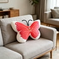 thumbnail image 4 of Partheme 3D Butterfly Shaped Throw Pillow Decorative Animal Accent Cushion Stuffed Plush for Bed Sofa Couch Bedroom Living Room , A, 4 of 6