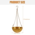 thumbnail image 2 of OUNONA Golden Plastic Hanging Planter for Home Use with Durable Craftsmanship 6.5 Inches, 2 of 8