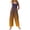 #03Brown, variant on Women's Patchwork Dual Pocket Jumpsuit Loose Floral Print Bohemian Wide Leg Bib Overall Black 3XL