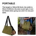 thumbnail image 3 of Bolsa De Leña De Lona Bolsa De Registro De Lona Portátil Bolsa De Madera Duradera Encerada Duradera Kit De Leña Portátil Con Dos Asas Resistentes Para Picnic Camping Al Aire Libre Serendint TO005501-03, 3 of 7
